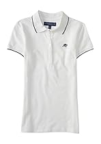 Aeropostale Women's A87 Solid Single-Tipped Piqu Polo Shirt