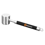 U-YAMAN 304 Stainless Steel Professional Steak &amp; Chicken &amp; Pork &amp; Veal &amp; Beaf Mallet, Meat Tenderizer Hammer / Pounder, Meat &amp; Poultry Tools, Black ()
