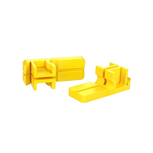 Bon 11-287 3-1/2-Inch by 1-1/4-Inch Tenite Plastic Line Blocks, 1-Pair