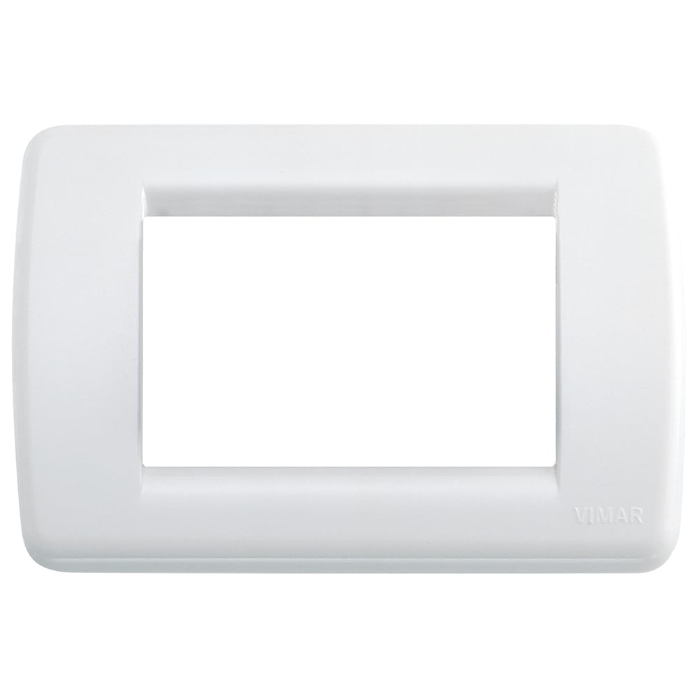 VIMAR IDEA Series Plaque – Rondo 3 Module Plastic White Glossy