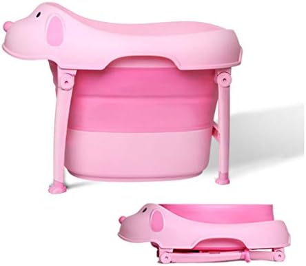 春の新作 Gx浴槽 ピンクの小さな犬は 子供に座っても大きな赤ちゃんの水泳用のバケツ 折り畳み式の赤ちゃんのバスタブは