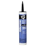 DAP 08642 9.8 Ounce Window and Door 100% Silicone Rubber Sealant, Black