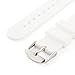 Archer Watch Straps - Soft Silicone Quick Release Watch Bands (White, 16mm)