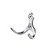 KES Stainless Steel Garage Storage Organizer Double Hook Bathroom Toilet Single Robe Towel Coat Hook Rustproof Kitchen Utensil Utility Hanger Wall Mount, Brushed Finish Multiple 10 Pack, A2065-P10