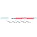 Soft Grip Hobby Knife, Excel Blades K18 with 5 #11 Blades, American Made Light Duty Craft Knife (One Assorted Color)