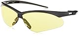 KIMBERLY-CLARK 25659 Jackson Safety V30 Nemesis Safety Glasses, Black Frame, Amber Lens