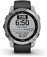 Garmin fēnix 7 Multisport GPS Watch Silver Graphite Band view 3