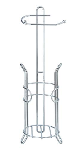 image for SunnyPoint Bathroom Toilet Tissue Paper Roll Storage Holder Stand with