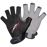 Hyperflex Wetsuits Men's 3/4 Finger Glove, Black, X-Large - Surfing, Windsurfing & Wakeboarding