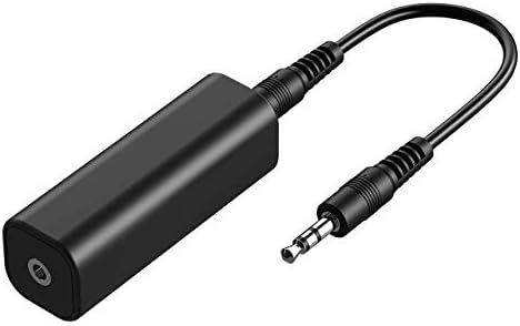 Ground Loop Noise Isolator for Bluetooth Car Kit/Bluetooth Receiver/Car Audio System/Home Stereo System with 3.5mm Audio Cable