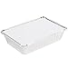 Fit Meal Prep 50 Pack 2.25 lb Aluminum Foil Pans with Lids, Disposable Take Out Food Containers with lids for Freshness and Spill Proof, 8.5 x 6 x 2 Disposable Cookware for Catering, Restaurants