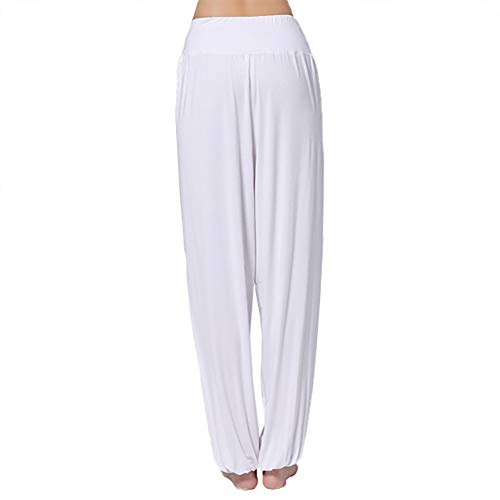 Molilove Women's Elastic Soft Modal Harem Pants for Yoga Fitness and Dance - Thumbnail 3