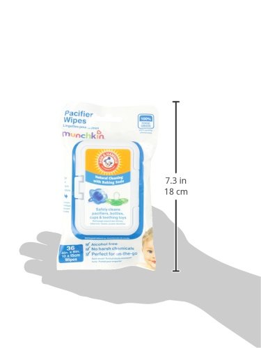 Munchkin 36 Pack Arm and Hammer Pacifier Wipes, White