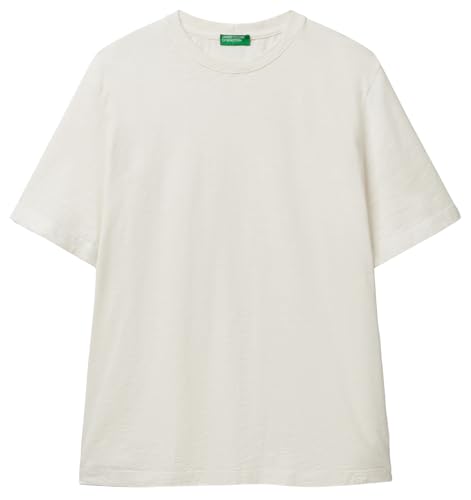 United Colors of Benetton T-Shirt 36jgu105u Camiseta, Color Blanco, XS para Hombre