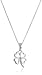 Amazon Collection Sterling Silver Diamond Accent Four Leaf Clover Pendant Necklace, 18