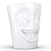 TASSEN Porcelain Mug with Handle, Joking Face Edition, 11 oz. White (Single Coffee Mug) Coffee Cup