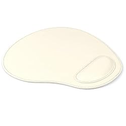 Londo Leather Oval Mousepad with Wrist Rest