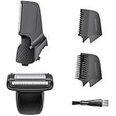 Trimmer Replacement Blade Head for Manscaped 2Pack Replacement Foil Blade & V-Shaped Blade Lawn Mower 4.0, 3.0, 3.0 Plus, 2.0 Ultra Hair Trimmer, Replacement Clipper Blade Head for Body Hair Grooming