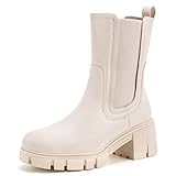 TINSTREE Mid Calf Chunky Platform Chelsea