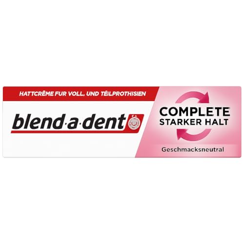 Blend-a-dent Complete - Crema adesiva per protesi complete, insapore, 47 g