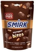Paskesz Milk Chocolate Peanuts Caramel Nougat Bites (2 x 5.oz Bags) (Smirk Bites)