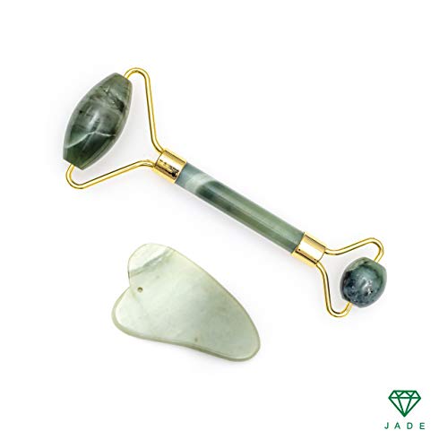 Jade-Roller-and-Gua-Sha-Scraper-Set-Anti-Ageing-Face-and-Neck-Massage-Tool-Natural-Green-Slimming-Massager Jade-Roller-and-Gua-Sha-Scraper-Set-Anti-Ageing-Face-and-Neck-Massage-Tool-Natural-Green-Slimming-Massager