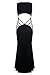 Chase Secret Womens Sleeveless Hollowed Back Maxi Jersey Dress Small Black