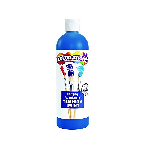 Colorations WSTBL Blue Simply Washable Tempera, 16oz.