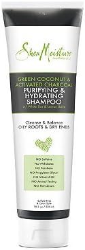 SheaMoisture Green Coconut & Activated Charcoal Shampoo 10.3oz, pack of 1
