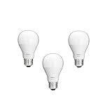Philips 468058 Hue White A19 Light Bulbs, 3-Pack, Works with Amazon Alexa