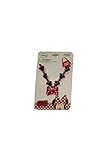 Disney Mickey and Minnie Mouse Bead and Bow Baby Girls Dressup Necklace Jewelry