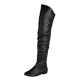 West Blvd London-Thigh-High Thigh High Boots, Black1 Pu, 8.5