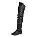 West Blvd London-Thigh-High Thigh High Boots, Black1 Pu, 8.5