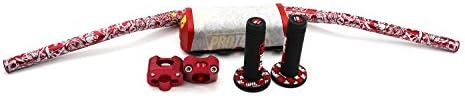 Aluminum 1 1/8" 28mm New Handlebars Fat Handle Bars Enduro ATV Motorcycle red