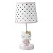 Bedtime Originals Hello Kitty Luv Hearts Lamp with Shade & Bulb, Pink/White