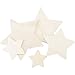 Darice Wood Cutout Star Assorted Styles ,1 to 4 inches each