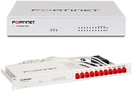 Fortinet | FortiGate-60E-BDL-900-36 Series Hardware Plus 3YR 8x5 FortiCare and FortiGuard Unified (UTM) Protection | Firewall + Rackmount Kit | FG-60E-BDL-900-36+RM-FR-T10