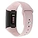 Pedfsy Band Compatible Fitbit Charge 3 & Charge 3 SE, Soft Silicone Strap Replacement Sport Wristband Bracelet for Fitbit Charge 3 Watch, Small, Sand Pink