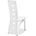 Giantex 4 Pcs Dining Chairs PU Leather Steel Frame High Back Contemporary Home Furniture (White)