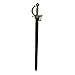 Toy Knight Sword with Sheath, Black Gold, One Size