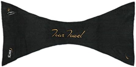 The "O" Original Microfiber Tour Golf Towel, Black