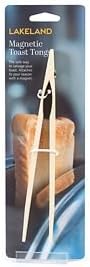Lakeland Magnetic Wooden Toast Tongs for Toasters 21cm - Retrieve Toast Safely No More Burnt Fingers, Silver/Metallic - Image 3