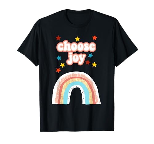 CHOOSE JOY Rainbow Stars T-Shirt
