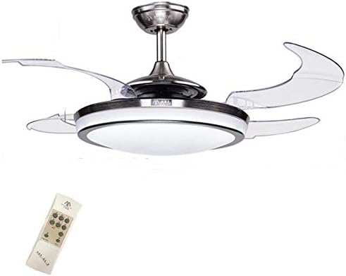 48 Inch Ceiling Fan Light With Remote Control 4 Invisible Fan