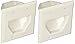 Datacomm 450002WH-2 2 Gang Recessed Low Voltage Cable Plate- 2 Pack