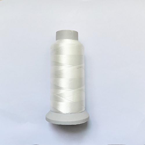Eastern Fashional Life Heavy-Duty Size T70#69 Bonded Nylon Sewing Thread - 1500 Yard Spool (White-2 PCS)