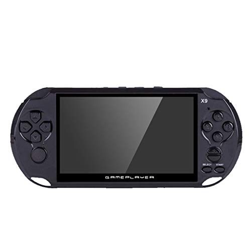 callm Handheld Game Console,5.0in LCD Color Screen Big Screen Handheld Video Console Street Fighers Final Fight Game Player - Build in 1300 Games (Black)