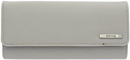 Kenneth Cole Reaction Womens Saffiano Clutch Wallet Trifold W Coin Purse (MINK)