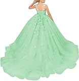 Tulle Flower Girl Dress for Wedding Lace Applique
