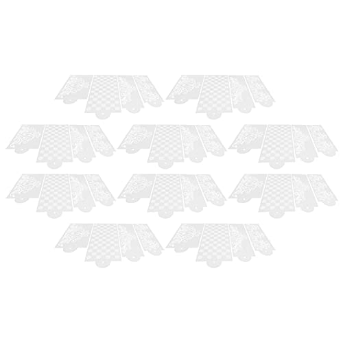 Deror Cake Spray Mold 10 Set Cake Spray Mold Cake Embossing Mold Baking Stencils voor Thuis Keuken Tool - Image 3